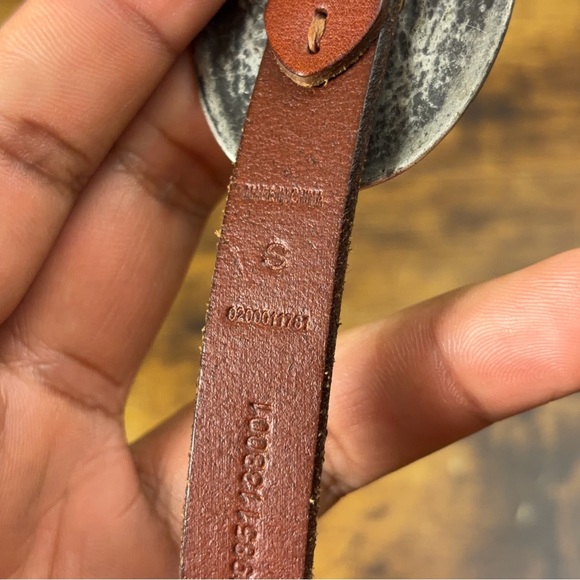 Polo Ralph Lauren Western Concho Belt Womens Size Small Brown Leather Rodeo - Picture 5 of 16